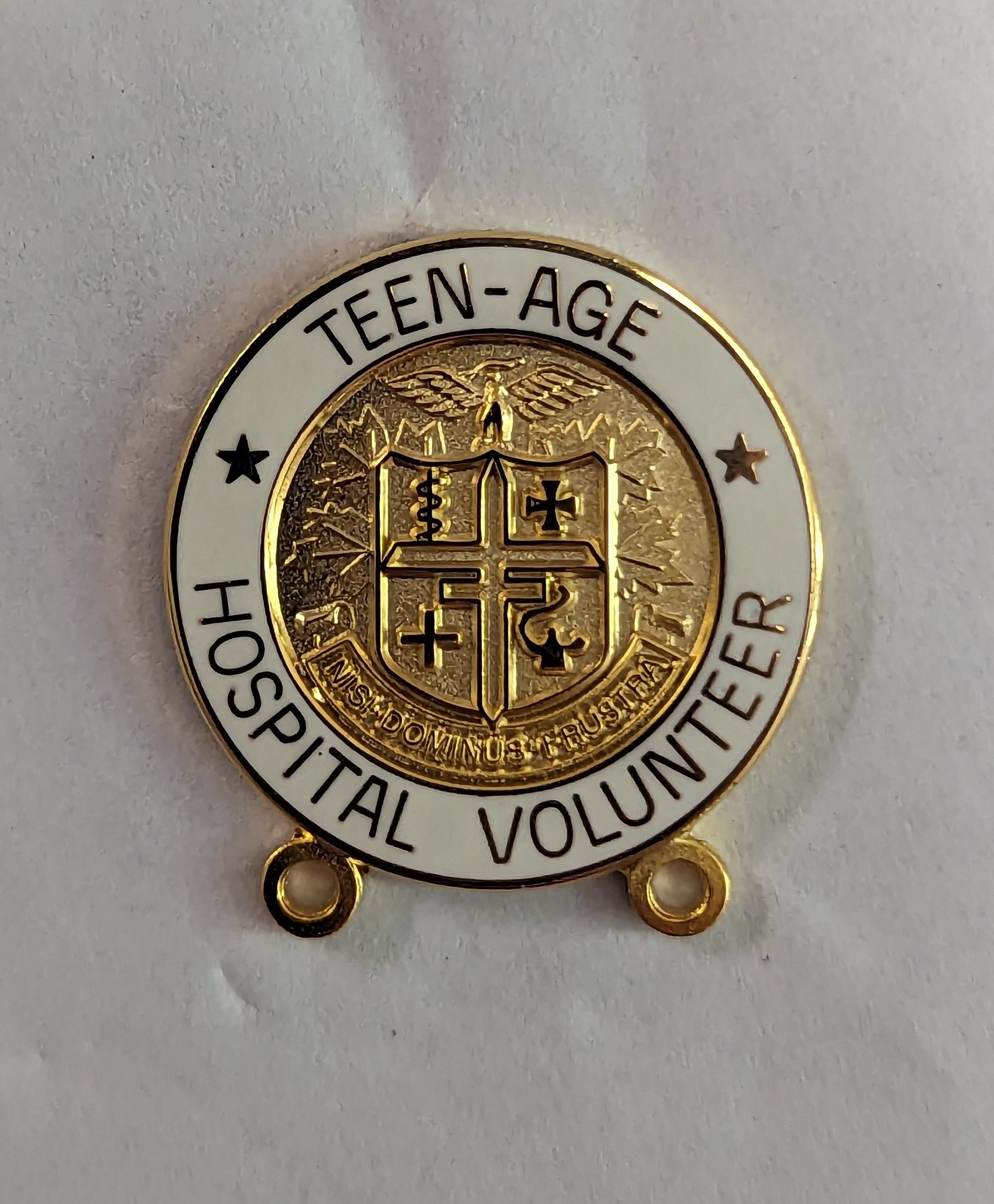 Stock Junior Volunteer Lapel Pin – AHA Logo Design #202 - With Bottom Loops